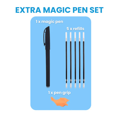 MagicGroove Tracing Book: Reusable Handwriting Practice with Disappearing Ink & Grooves