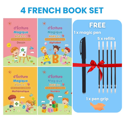 MagicGroove Tracing Book: Reusable Handwriting Practice with Disappearing Ink & Grooves