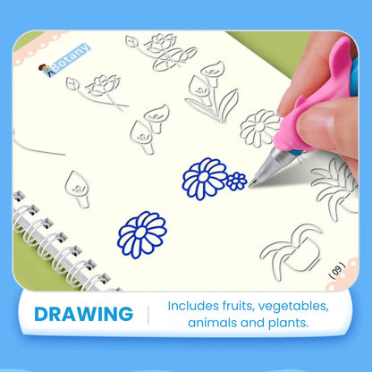 MagicGroove Tracing Book: Reusable Handwriting Practice with Disappearing Ink & Grooves