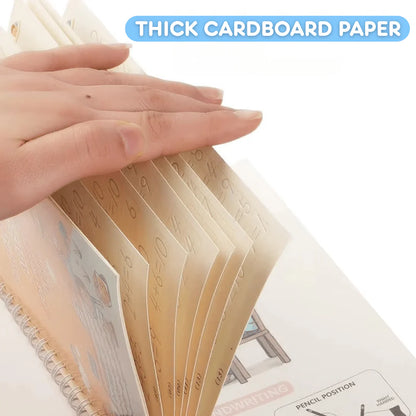 MagicGroove Tracing Book: Reusable Handwriting Practice with Disappearing Ink & Grooves